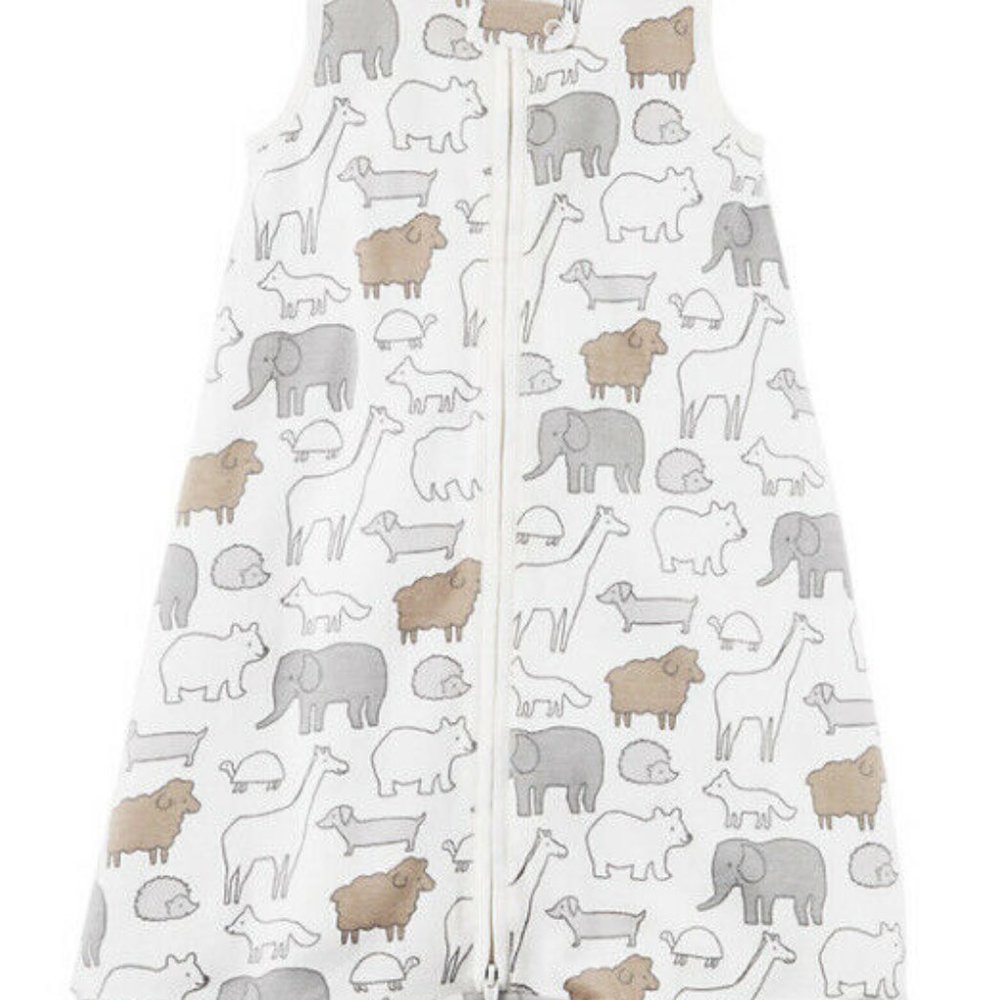 Carter's Baby Sleep Bag Gown Sack White Animal